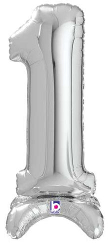 StandUp Silver Number 1 Megaloon Balloon