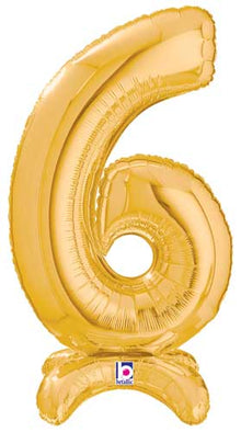 StandUp Gold Number 6 Megaloon Balloon
