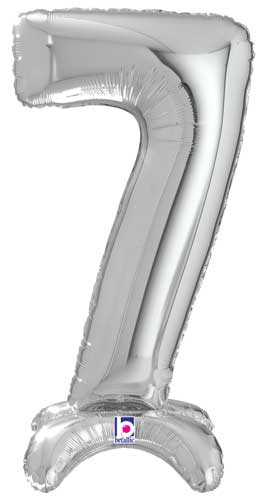 StandUp Silver Number 7 Megaloon Balloon