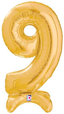 StandUp Gold Number 9 Megaloon Balloon