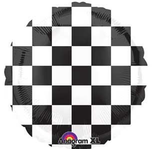 Checkered Flag Foil Balloons (not packaged)