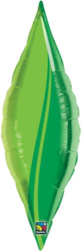Taper Green Leaf Foil Balloons
