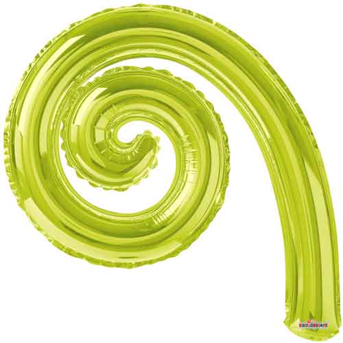 14" Kiwi Spiral Air-Fill Balloons