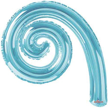 14" Pale Blue Spiral Air-Fill Balloons
