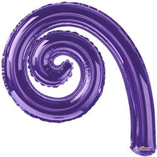 14" Purple Spiral Air-Fill Balloons