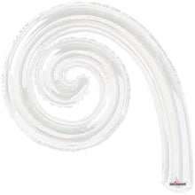 14" White Spiral Air-Fill Balloons