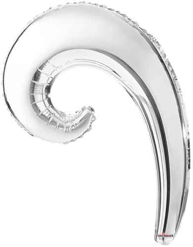 14" Silver Wave Air-Fill Balloons