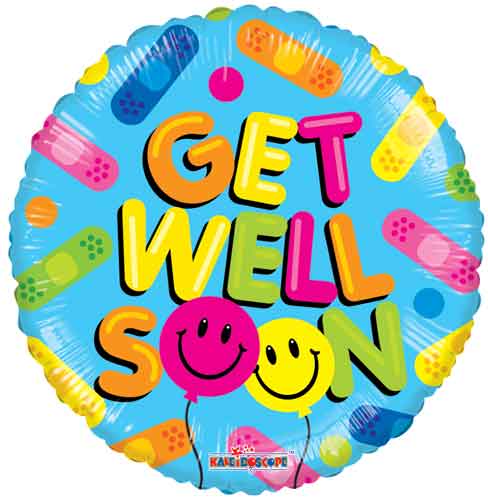 Get Well Balloon Smiles Non-Foil Balloons