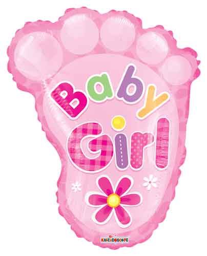 Baby Girl Foot Junior Balloon Shape