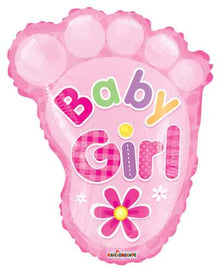 Baby Girl Foot Junior Balloon Shape