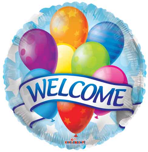 Welcome Banner & Balloons Foil Balloons