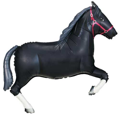 Black Horse Balloon Shape