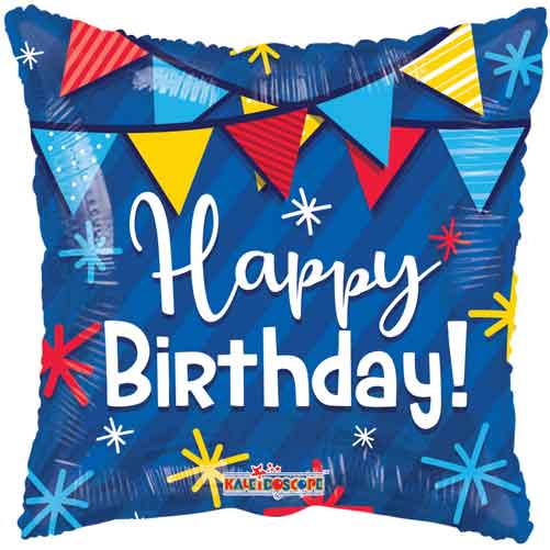 Birthday Pennants Foil Balloons