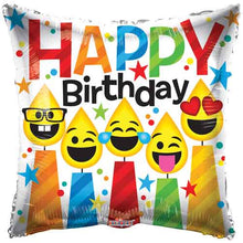 Birthday Smiling Candles Foil Balloons