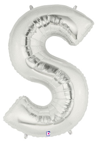 Megaloon Silver Letter S Balloon