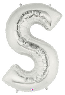 Megaloon Silver Letter S Balloon
