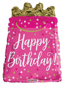 Birthday Gift Bag Foil Balloons
