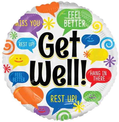 Get Well Messages Foil Balloons
