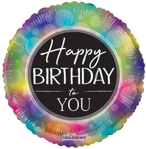 Birthday To You Multicolor Foil Balloons