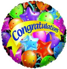 Festive Congratulations Foil Balloons