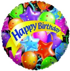 Festive Birthday Foil Balloons