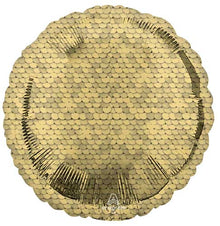 17 inch Glitter Gold Sequins Round balloon
