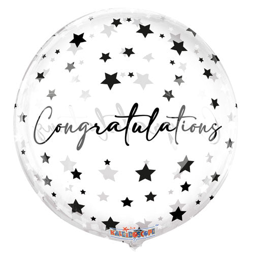 Congrats Streamers Gelliball Foil Balloons