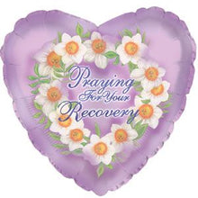 Praying for your Recovery - Heart Shape Foil Balloons