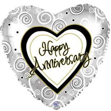 Anniversary Swirls Foil Balloons