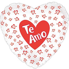 Te Amo Hearts Foil Balloons