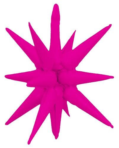 22 Inch Neon Pink Starburst