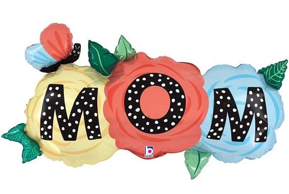 Mom Butterfly Flowers Shape