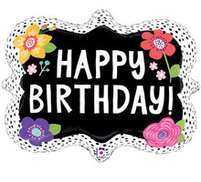 Birthday Flower Dots Shape