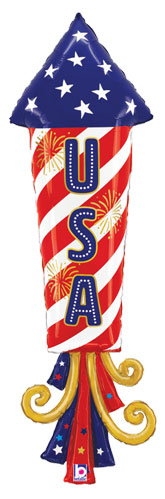 USA Firework Foil Shape