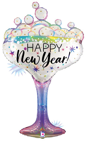 Opal New Year Champagne Glass Shape
