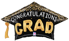 Congrats Confetti Grad Cap Shape