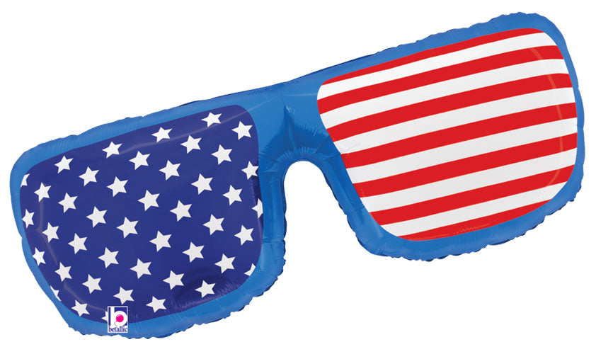 Patriotic Sunglasses Foil Shape