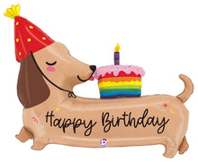 Happy Birthday Dachshund Shape