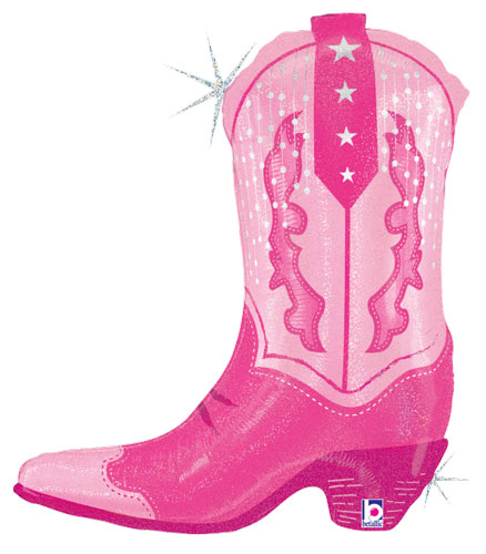 Pink Western Boot Shape