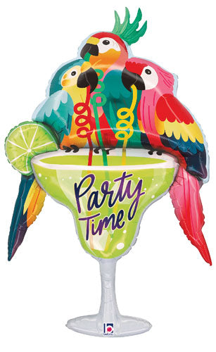 Coming Soon! Party Time Parrots Margarita Glass Shape