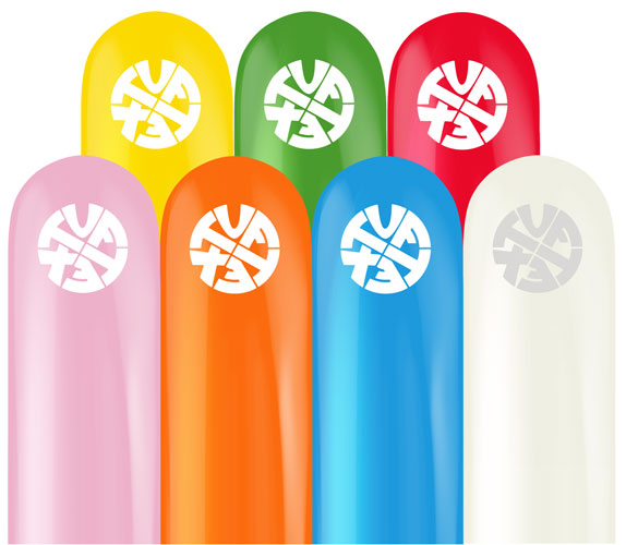 260T Assorted with White Balloons