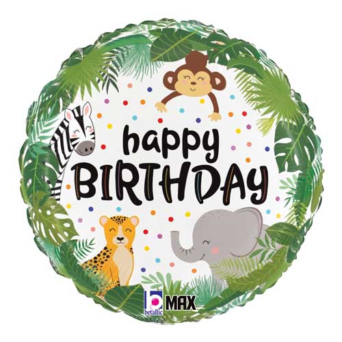 Jungle Birthday Foil Balloon