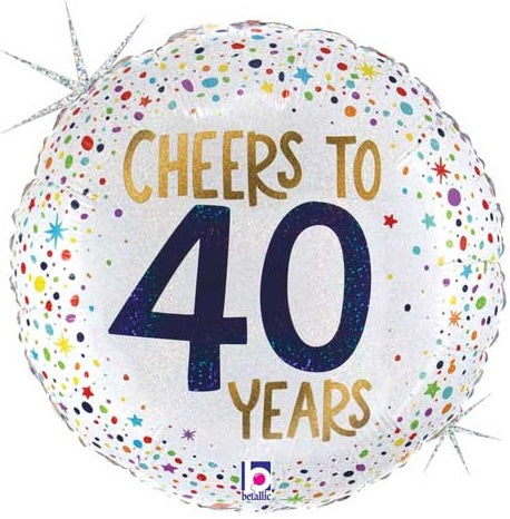 40th Birthday Foil Balloons