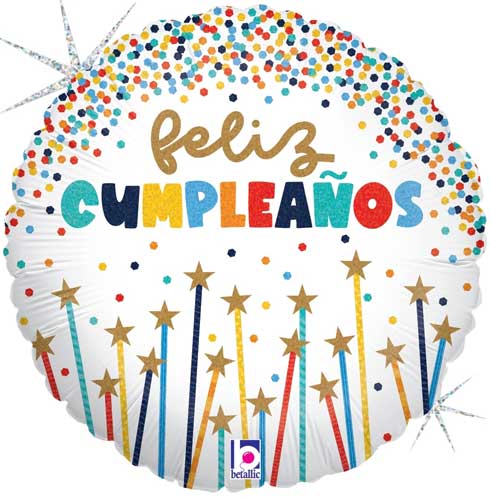 Velas de Estrellas Cumpleanos Foil Balloons