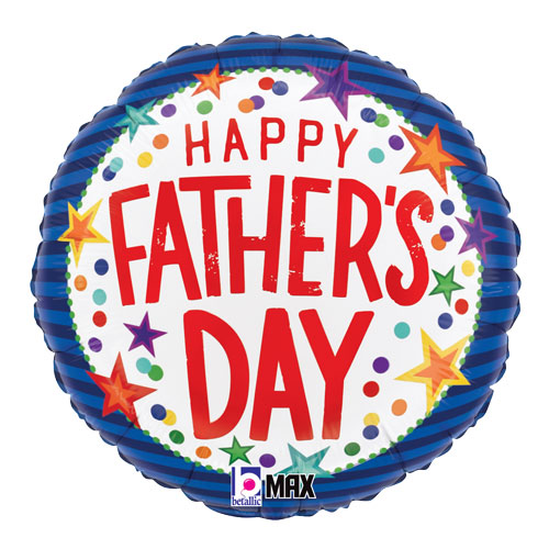 Father's Day Big Stars Foil Balloons