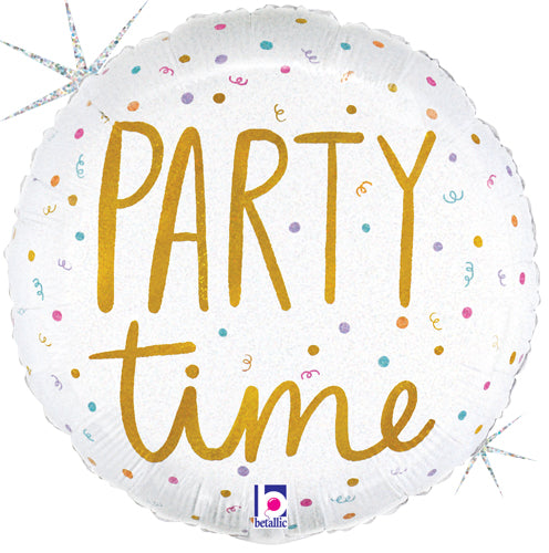 Party Time Champagne Foil Balloons