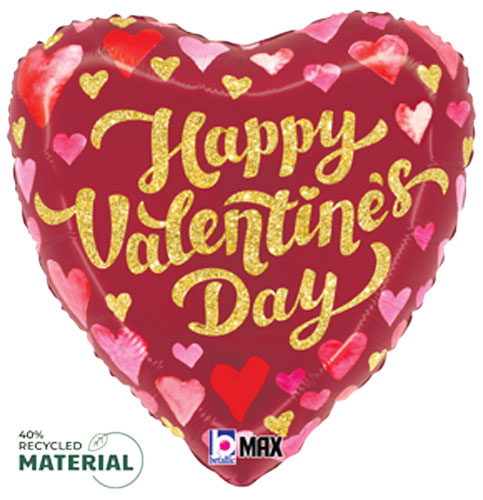 Valentine's Day Sparkles Foil Balloons