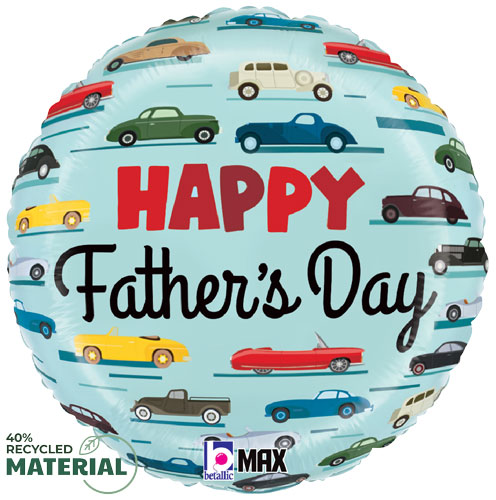 Father's Day Classic Cars Foil Balloons