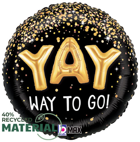 YAY Way To Go Foil Balloons