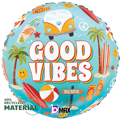 Good Vibes Foil Balloons